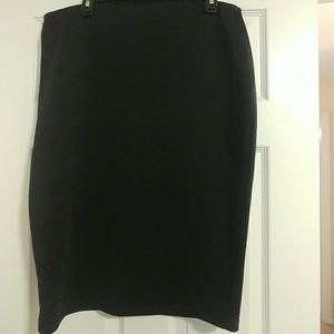 Black scuba skirt
